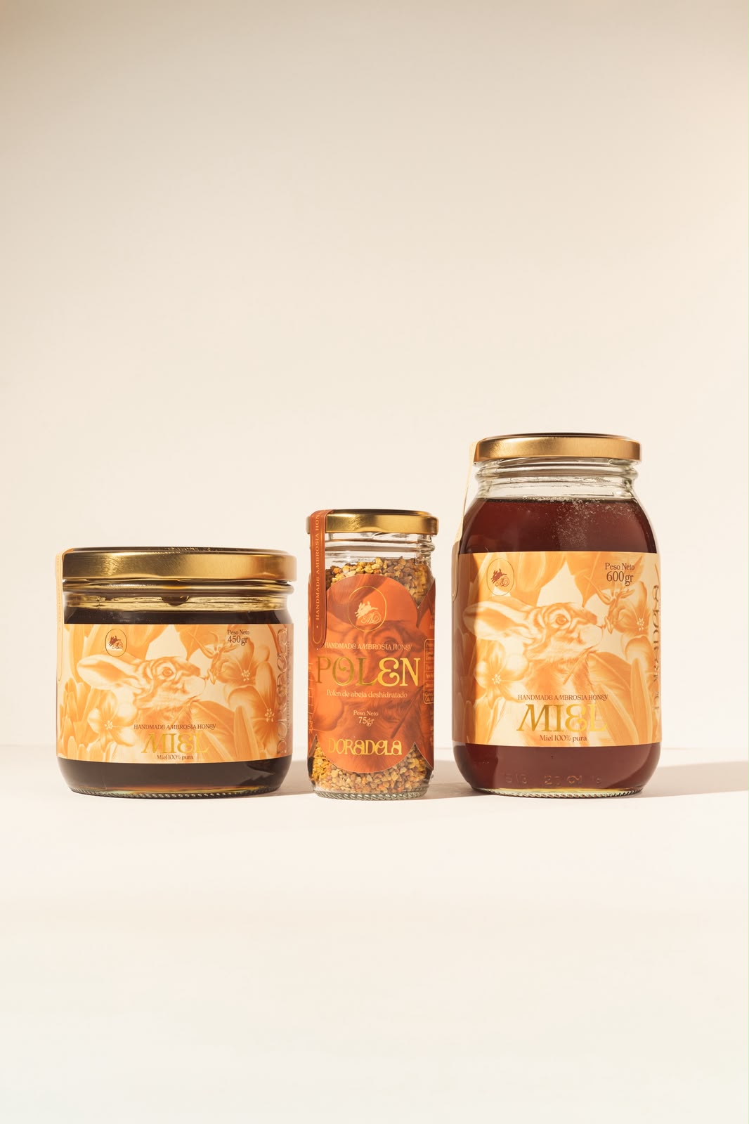 Combo Miel 450 g + 600 g + Polen